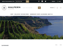 Tablet Screenshot of halpernwine.com